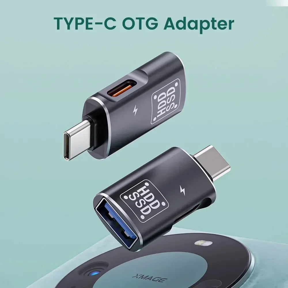 2-in-1 USB-C OTG Adapter | USB-A & Type-C Female | 3A Charging USB-C OTG Adapter Zpaxo
