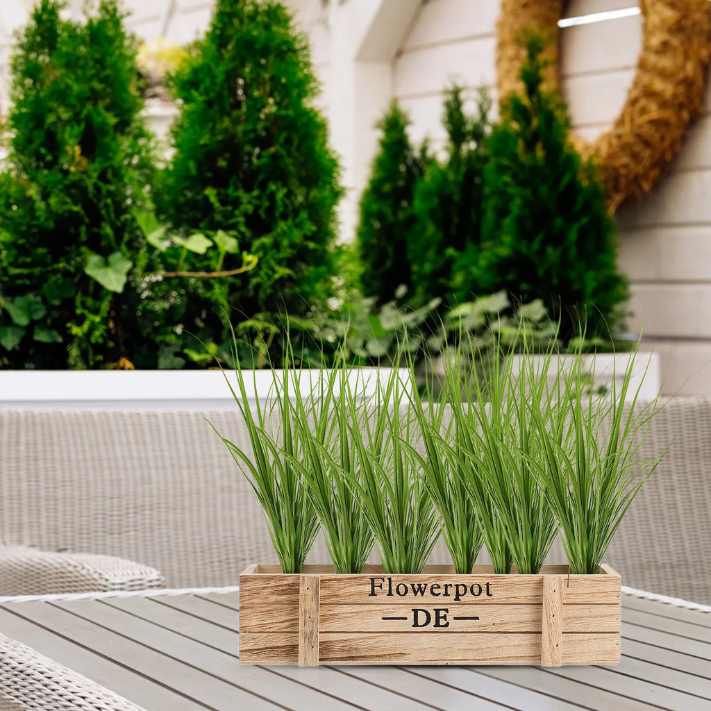Artificial Grass Simulation Plant Decoration Lifelike Faux Home Table