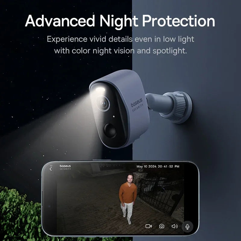 Baseus Security Protection Outdoor Camera N1 Series 2K 2-Cam Wireless