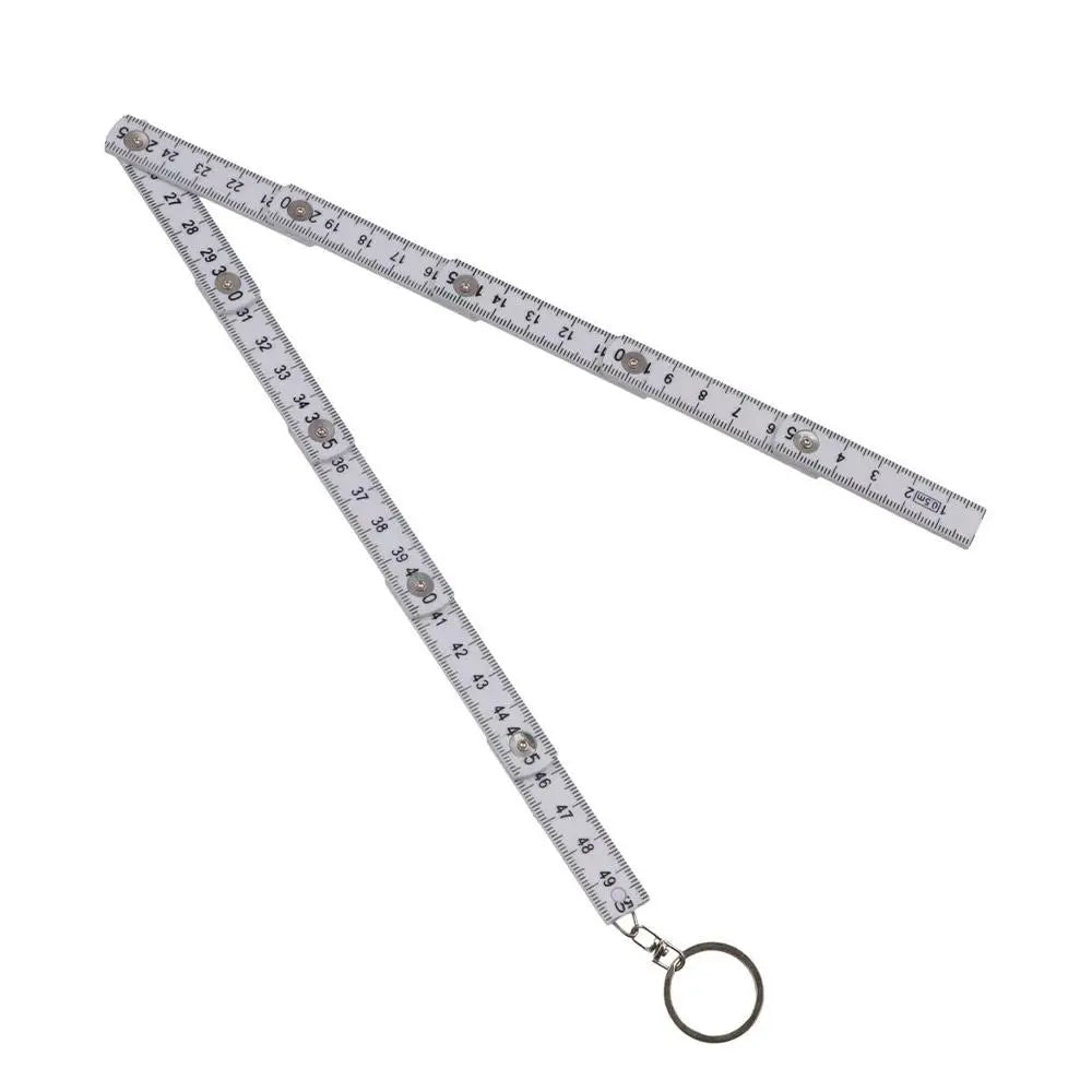 Plastic Ruler Tape Fold Folding Measure Carpenter Measuring Tool Key Zpaxo