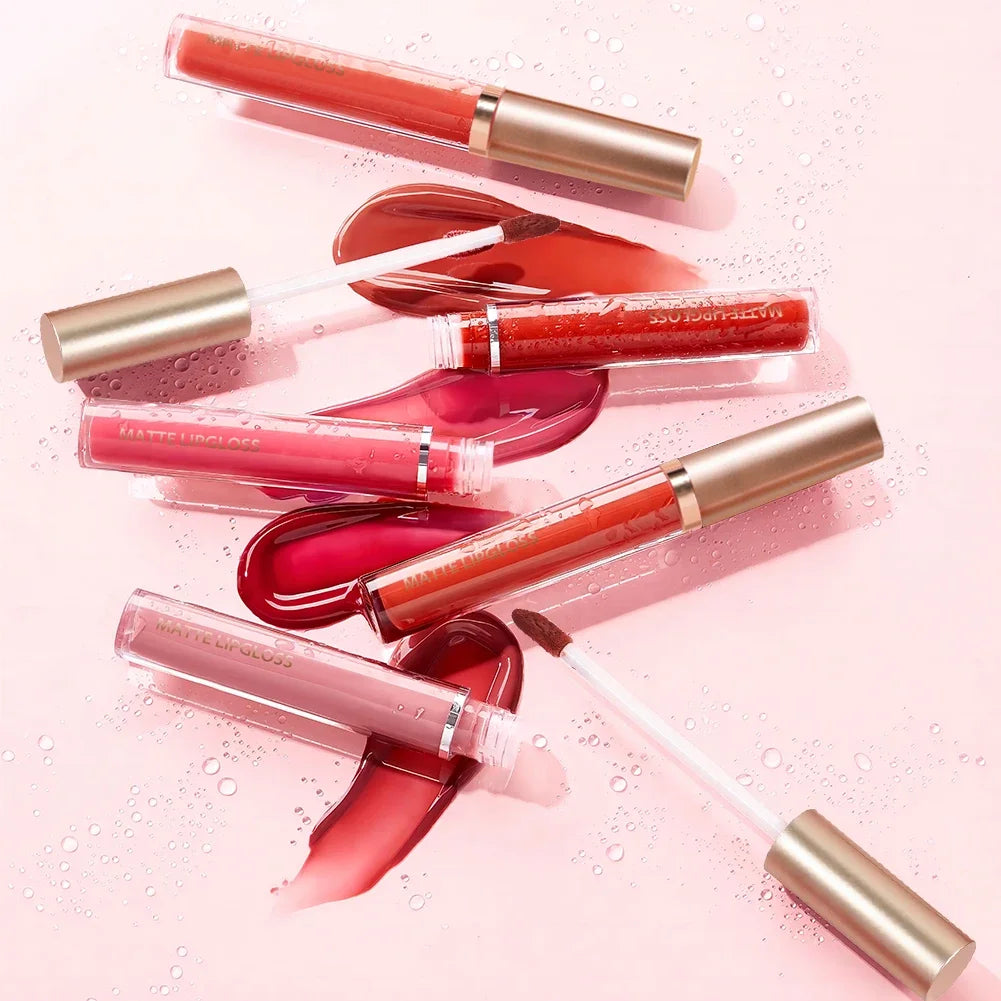 Matte Lip Gloss AB Two Sets Not Stained Cup Mouth Red Moisturizing