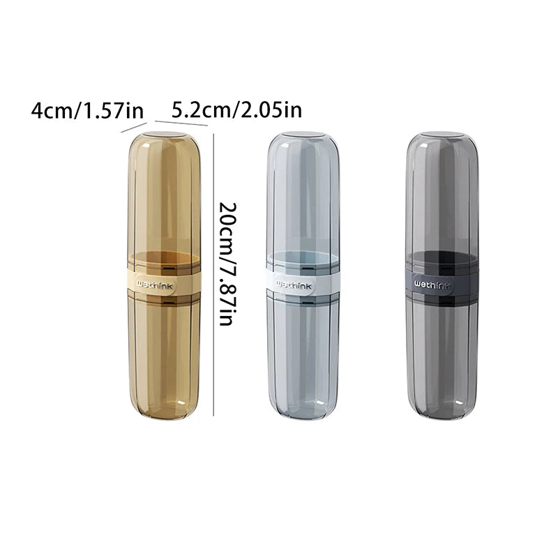 Portable Mouthwash Cup Toothpaste Storage Box Toothbrush Storage Box Toiletry Set Travel Supplies Portable Toothbrush Cup Zpaxo