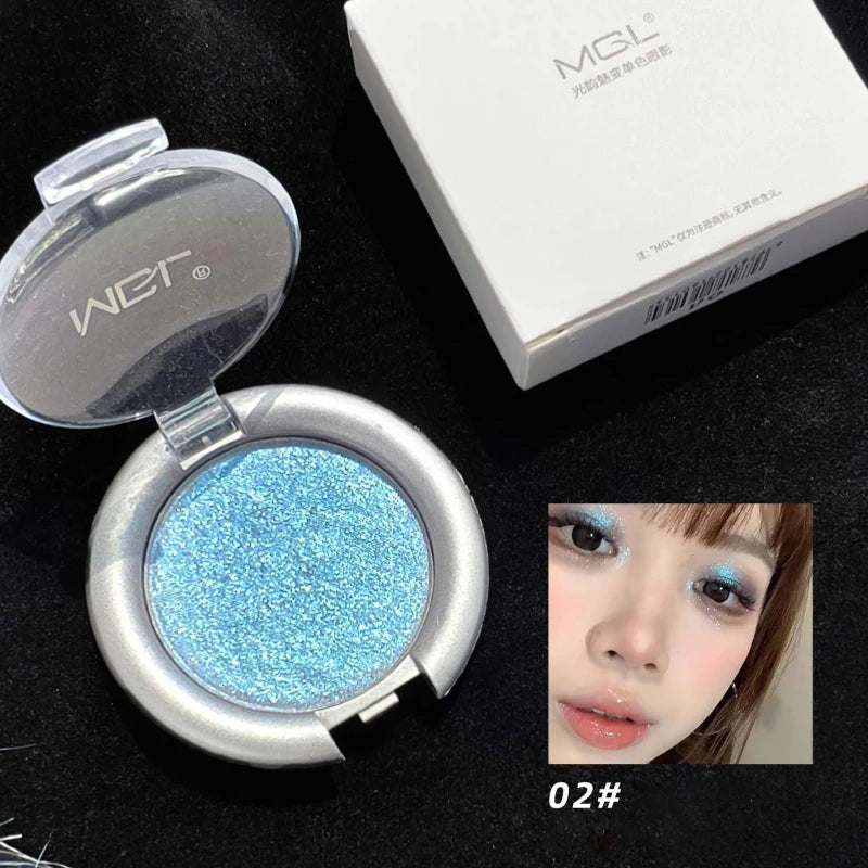 Metallic Eyeshadow Palette Pearl Glitter Creamy Shine Sparkle Eyelid Zpaxo 02