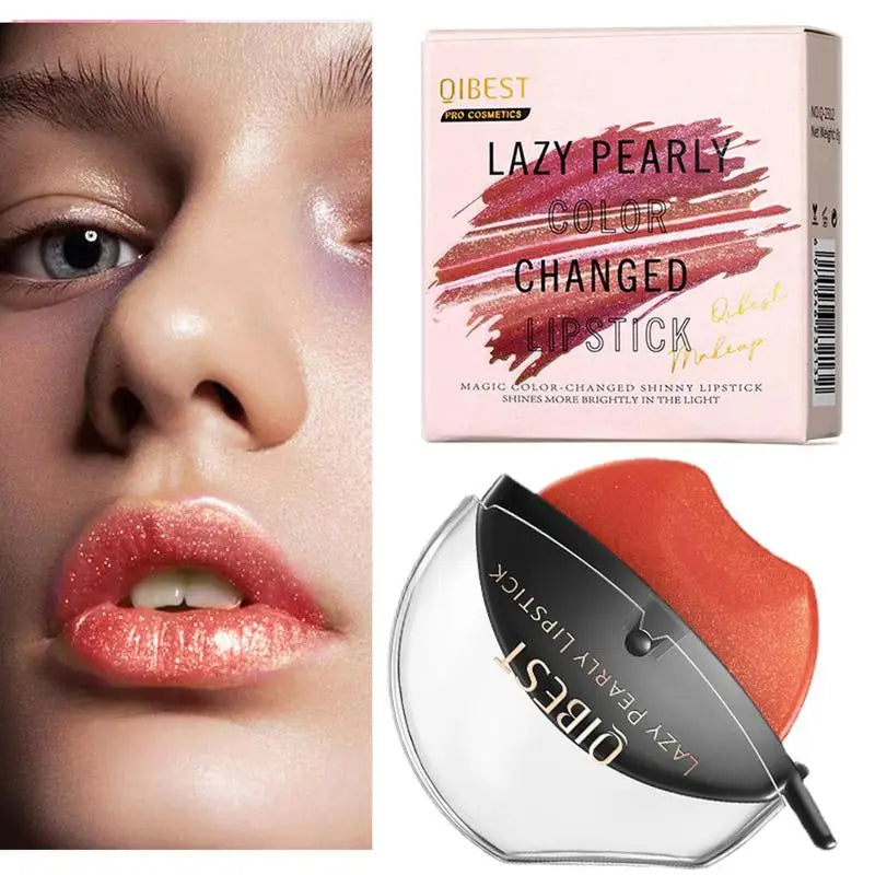 Lazy Pearl Lipstick – Waterproof Moisturizing Lip Gloss Pearl Lip Gloss Zpaxo