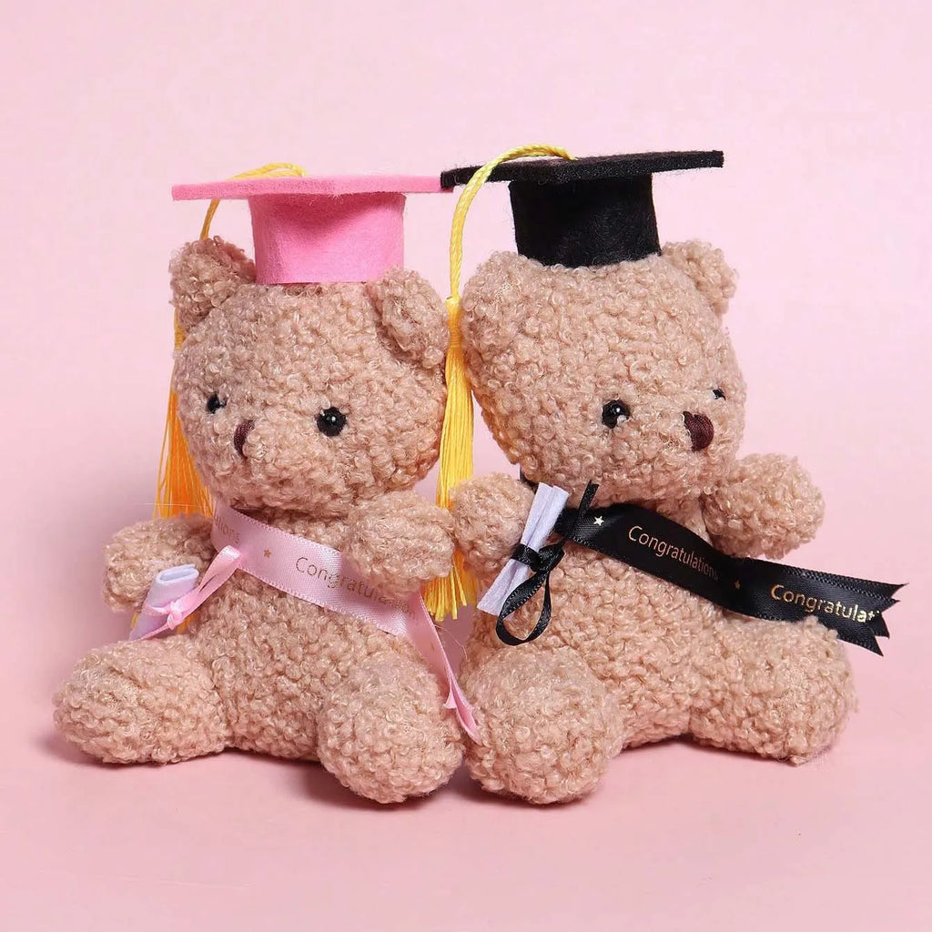 Graduation Bear Plush Bears Pink Stuffed Graduate Student Souvenir