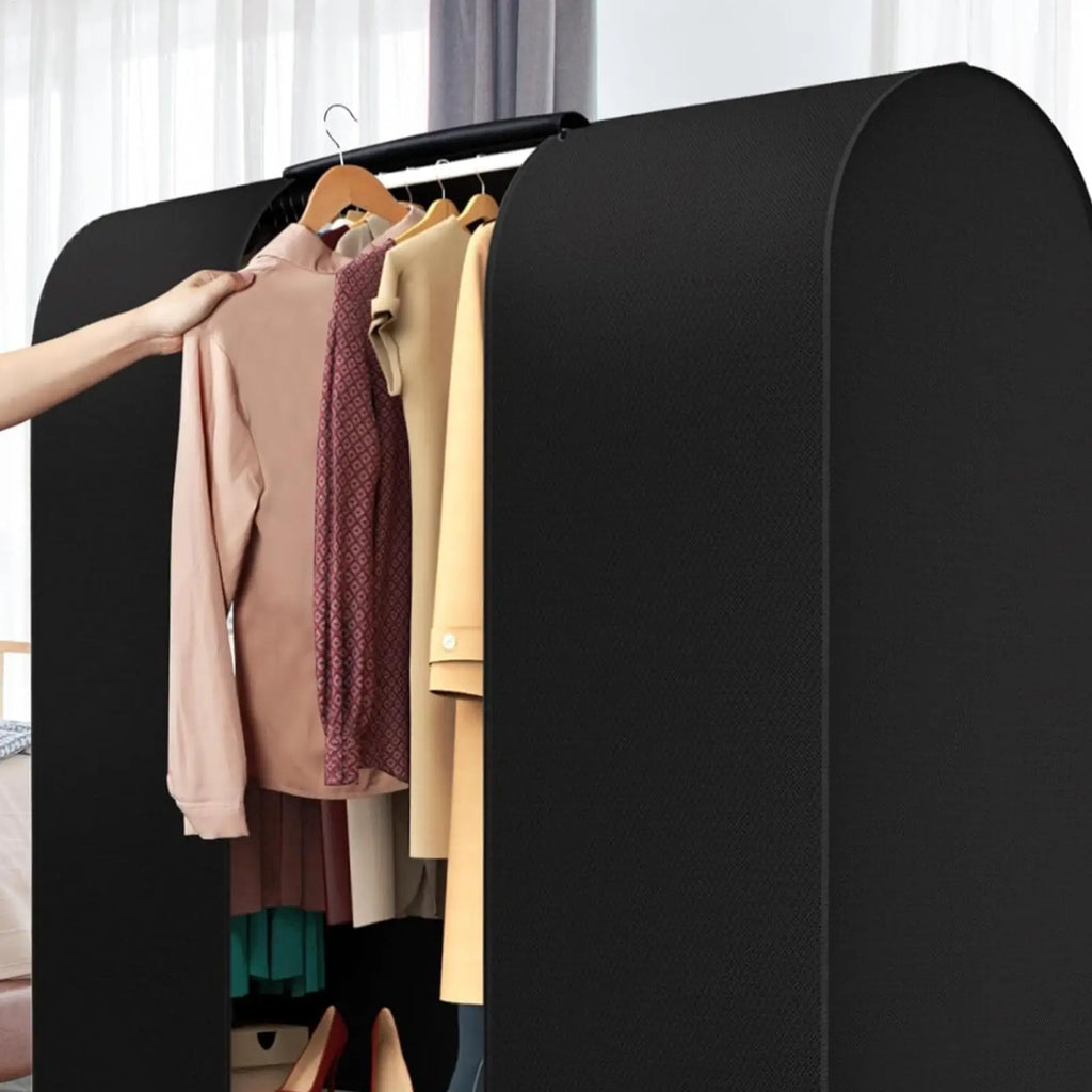 Clothes Rack Cover Dustproof Smooth Zipper Large Capacity Closet