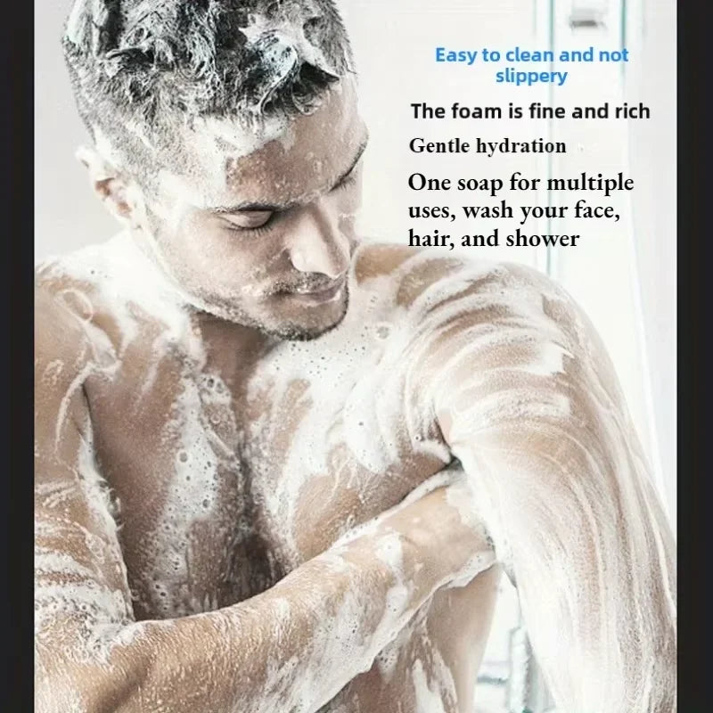 Men's 3-in-1 Cologne Soap – Hair, Face & Body Bar 3-in-1 Bar Soap Zpaxo