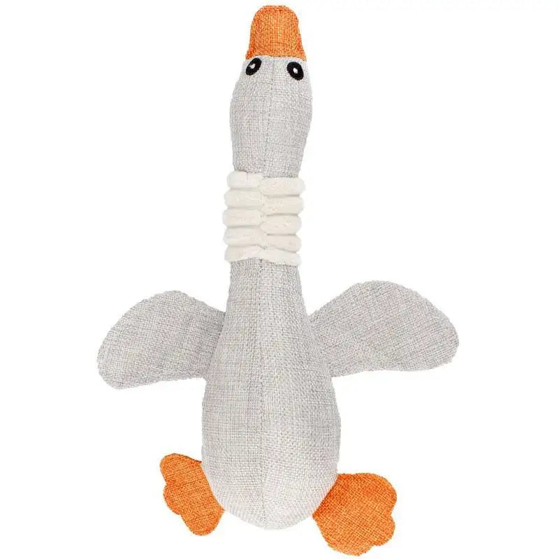 Pet Mallard Duck Dog Toy Big Chewers Squeaky Goose Puzzle Training Zpaxo A1