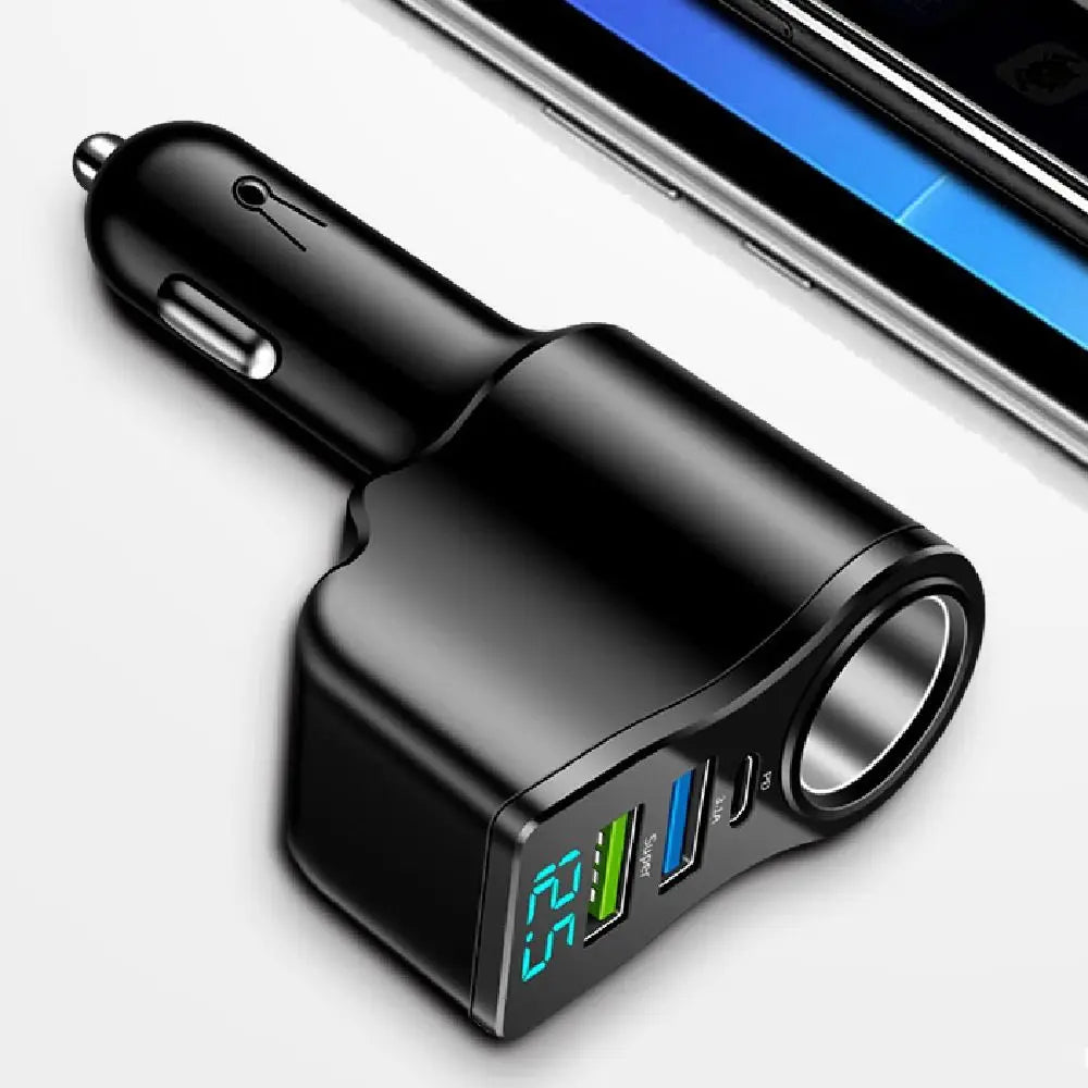 1 Dual USB Car Charger 66W Fast Vehicle Mounted Inverter Zpaxo