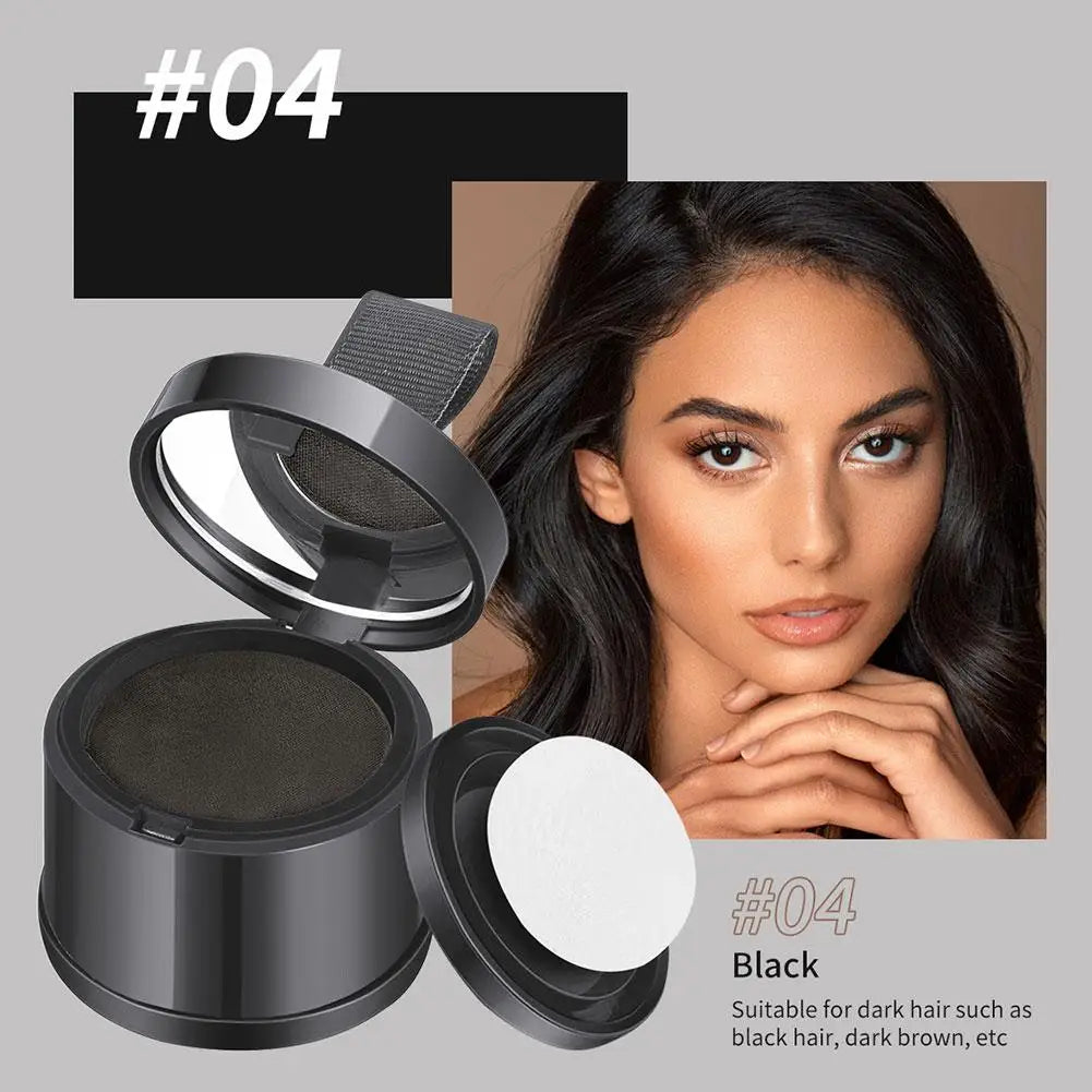 1pc Hair Line Powder Black Brown Root Cover Up Natural Instant Waterproof Hairline Shadow Powder Hair Concealer Coverage Powder Zpaxo pure black
