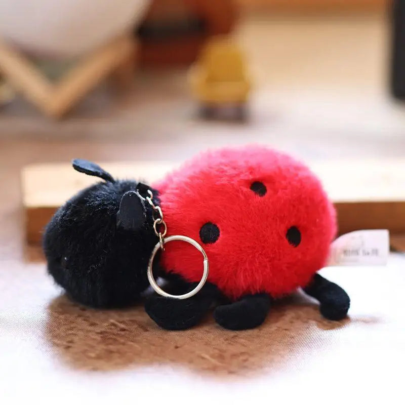 ▶1PCS Small Insect Animal Plush Toy Doll Keychain Cute Snail Bee Creative Stuffed Doll Bag Pendant Keyring Birthday Gift Zpaxo Style2