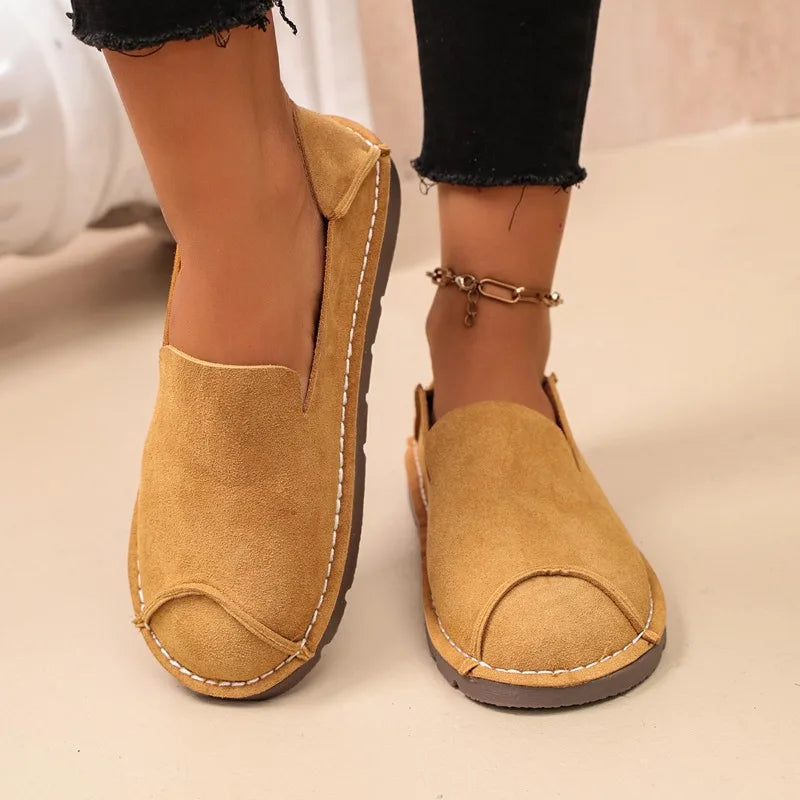 2026 Spring Autumn Women's Vintage Comfortable Single Shoes Women Zpaxo