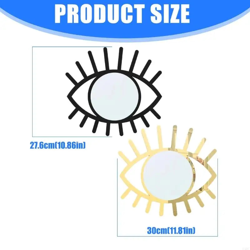 Stylish Bohemia Eye Wall Mirror Elegant Acrylic Art Decorative
