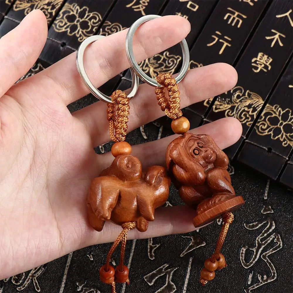 Accessories Snake Car Key Ring Lucky Chain Fengshui Ethnic Keychain Zpaxo