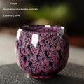 Ceramic Kung Fu Tea Set Made From Kiln Transformed Tea Cups, Tianmu Glazed Cups, Tasting Cups, Egg Shaped Small Tea Bowls Zpaxo 110ML 05