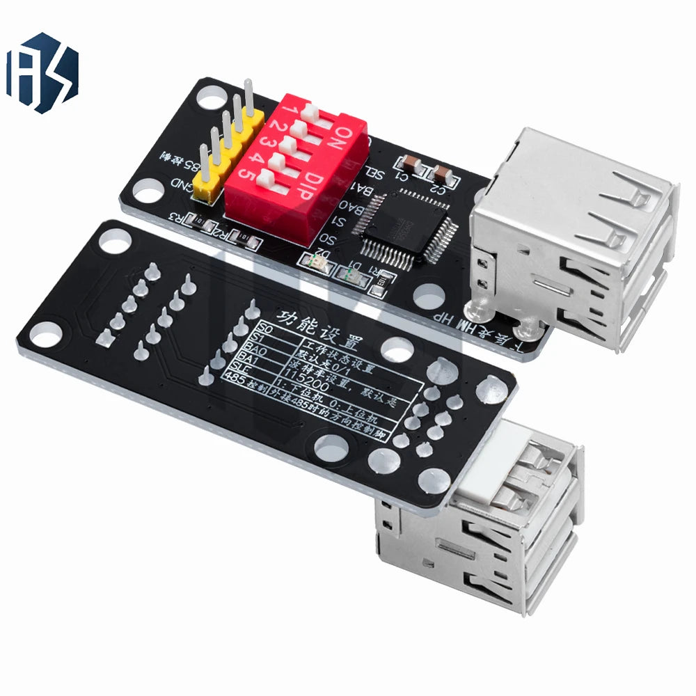 CH9350 HID UART Converter Module USB Keyboard Mouse Barcode Scanner Zpaxo