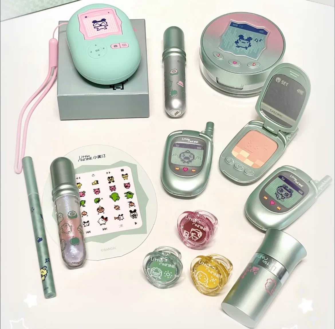 Little Ondine Japan Electronic Pets Cute Surprise Makeup Eyeshadow Lip Tint Eyeliner Pencil Essence Spray Eyebrow Facial Makeup Zpaxo