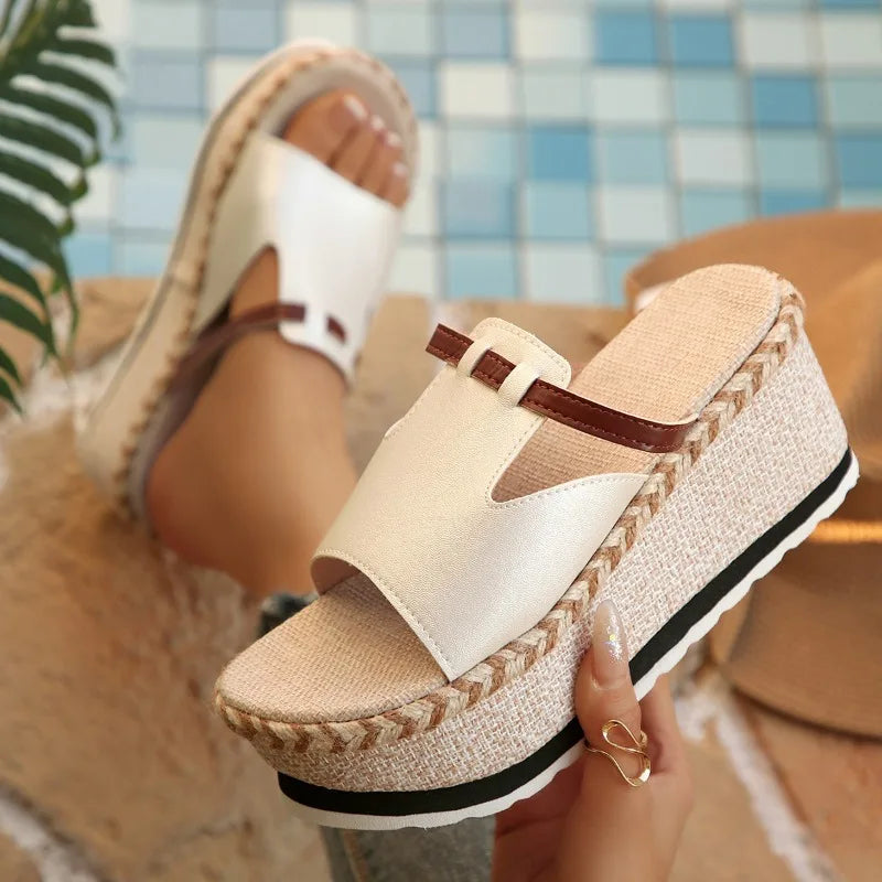 2026 Summer Women's Wedges Fashion Outdoor Sandals Ladies Platform Zpaxo