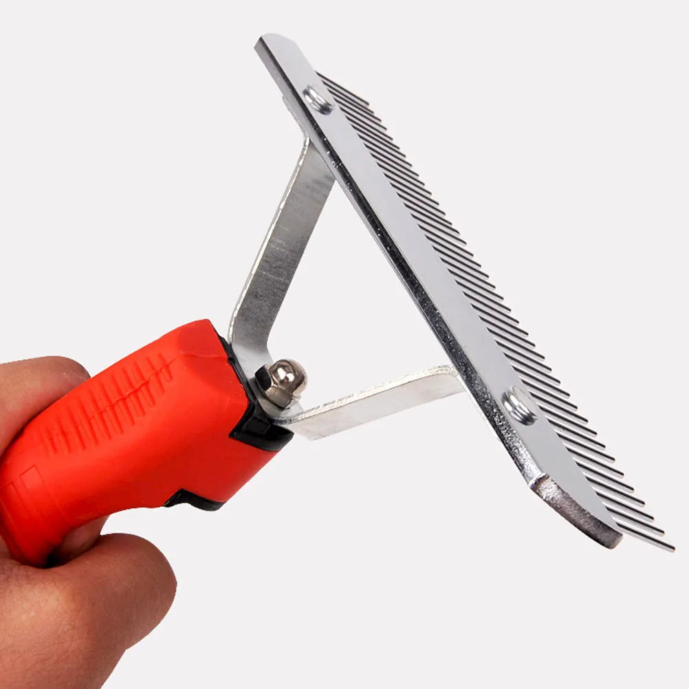 Pet Hair Comb Rake Design Durable Easy Use Single Row Grooming Tool