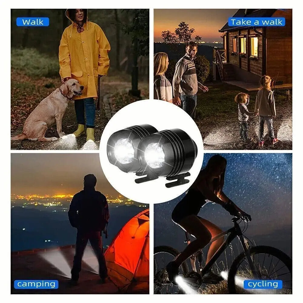 1 Pair Portable Spotlights Shoes Lights Camping Headlights Perfect
