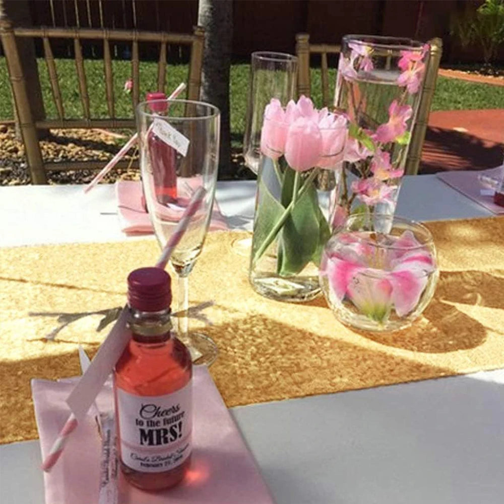 Sequin Table Runner Glitter Tassel Table Runner for Birthday Party Wedding Table Decoration 30x180cm Zpaxo