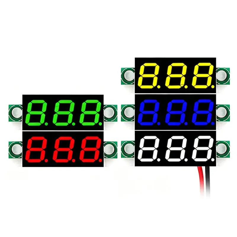 DC 5–30V LED Digital Voltmeter – 0.28" Mini Voltage Tester