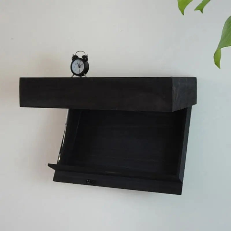 Wall Mounted Wooden Hanging Shelf Storage Rack Dorm Room Apartment