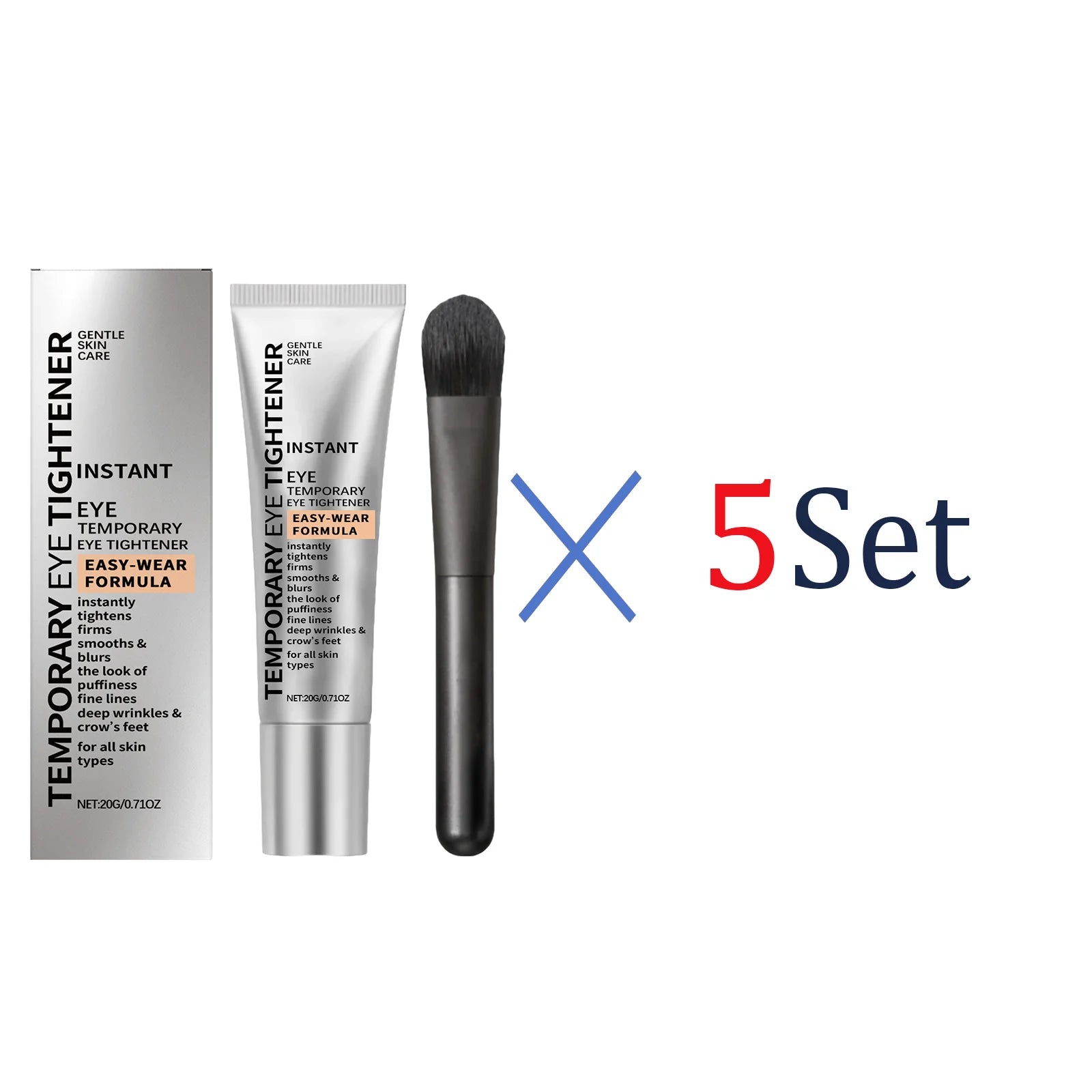 Anti Wrinkle Eye Cream Dark Circle Puffiness Reduction Moisturizing Eye Treatment Hydrating Under Eye Cream for Fine Lines Zpaxo 5 Set
