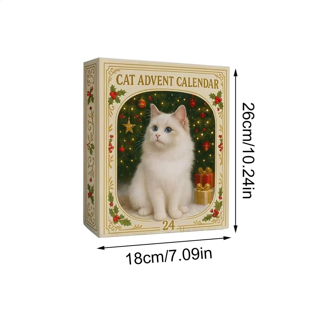 Cat Advent Calendar 2025 Christmas Countdown 24 Days 2D Acrylic