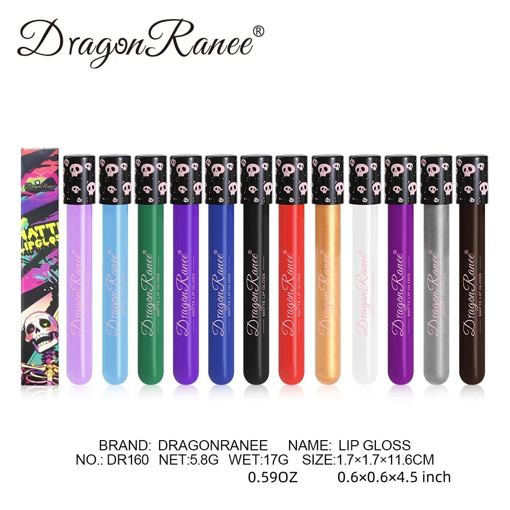 Colorful Lip Gloss Lip Glaze Test Tube Lip Glaze Easy-To-Apply Waterproof Matte Lip Balmparty Lip Makeup Long-Lasting Lip Gloss Zpaxo