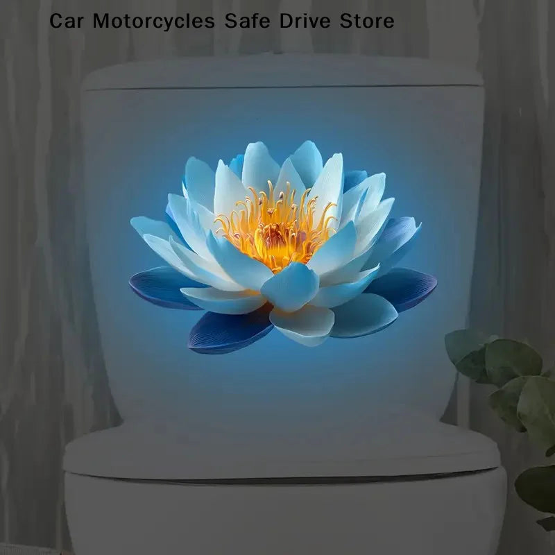CMSelf-Adhesive Glow-in-the-dark Toilet Sticker Bathroom Lid