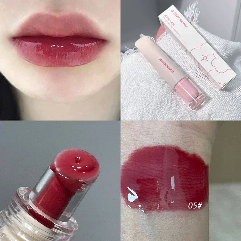 Jelly Lip Gloss Long Lasting Moisturizing Mirror Water Glaze Colored Zpaxo 05