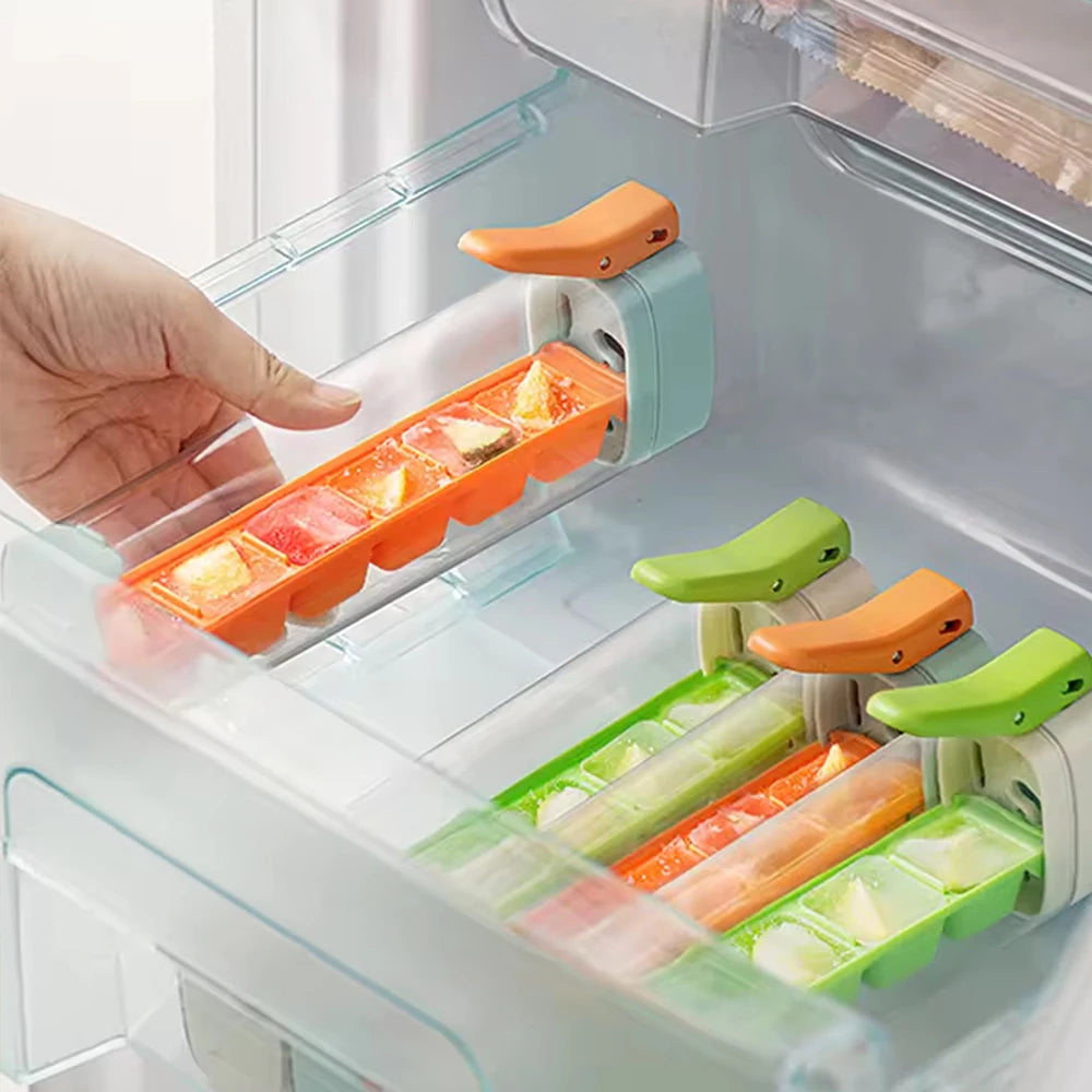 Ice Cube Mold with Hand Press Ice Maker 6-Grid Ice Cube Tray Cup Ice Tray for Refrigerator Ice Storage Zpaxo