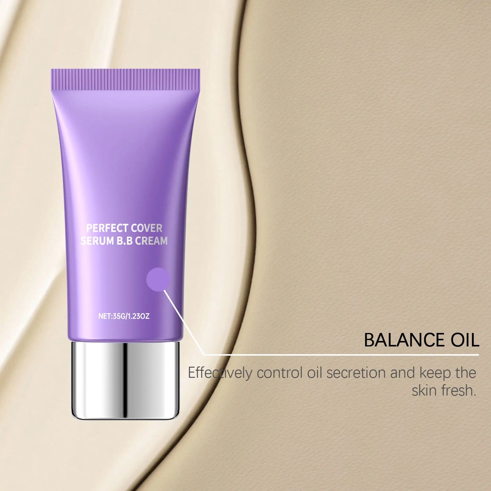 Perfect Cover BB Cream – Concealer, Hyaluronic Acid & SPF BB Cream Concealer Zpaxo