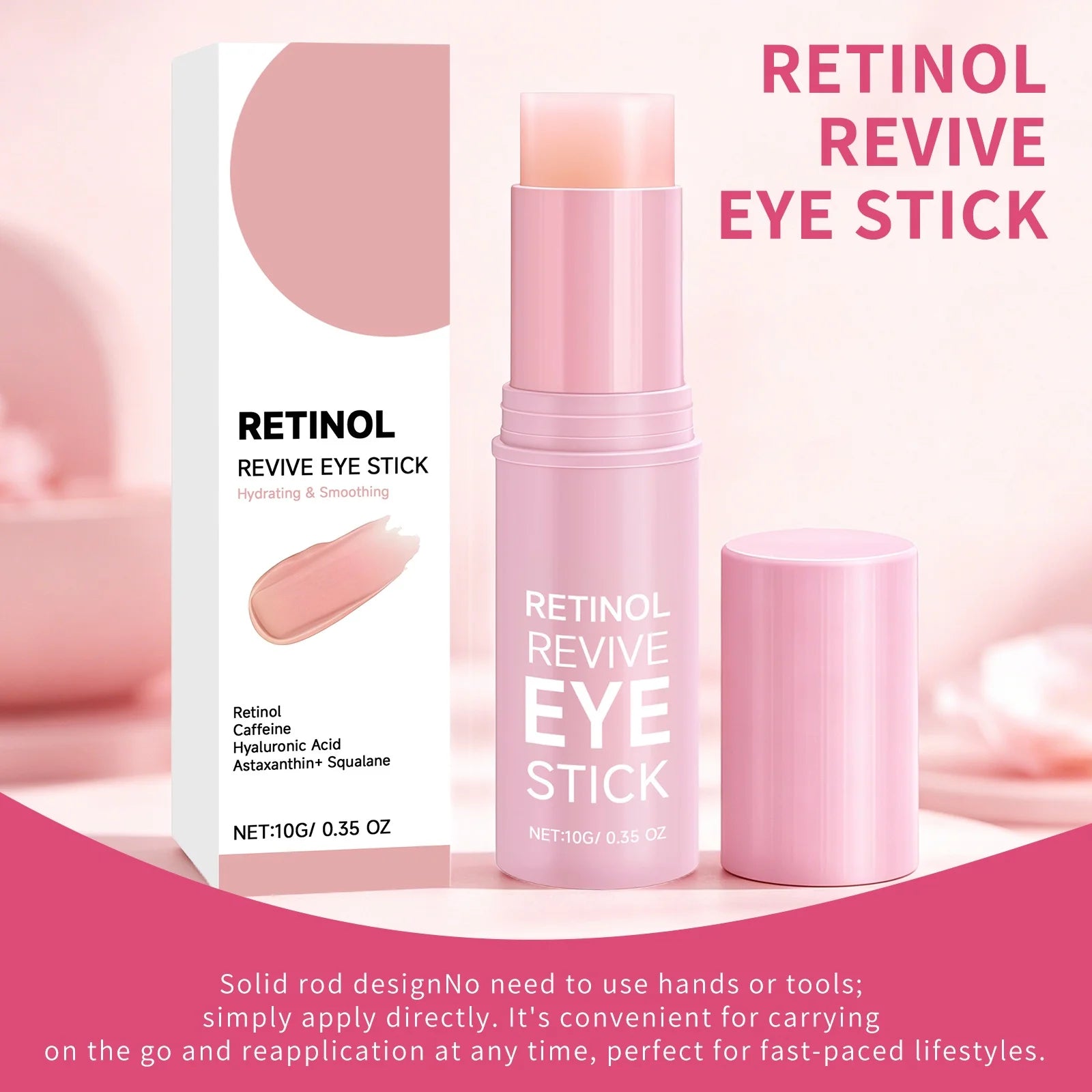 Retinol Eye Cream Stick – Dark Circles & Puffiness Treatment Eye Balm Stick Zpaxo