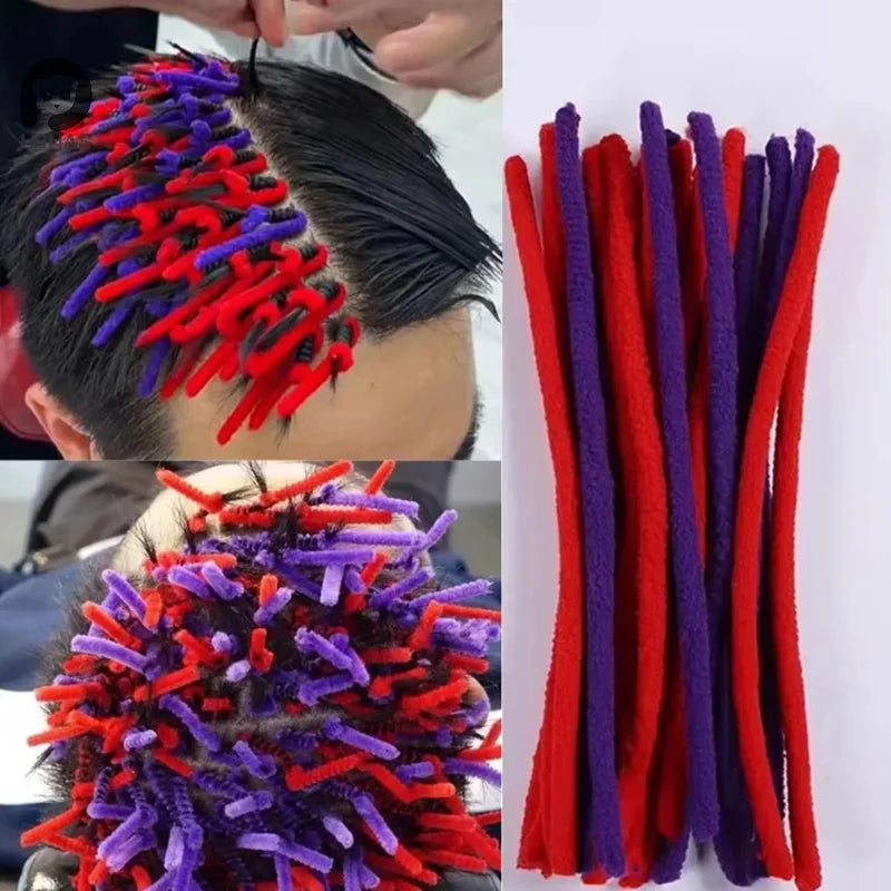4/6/8/10/12MM Afro Hair Perm Rod Small Wavy Fluffy Corn Perm Roller Curlers Bar Wild Curly Hair Maker Tools Hair Styling Tool Zpaxo
