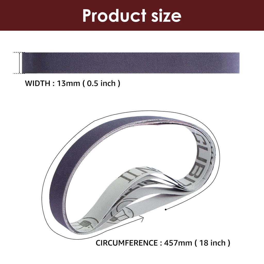36/45Pcs Sanding Belts Set 80-5000 Grit Wear-Resistant Sharpening Belt Replacement Kit Durable Grinding Abrasive Belt Assorted Zpaxo