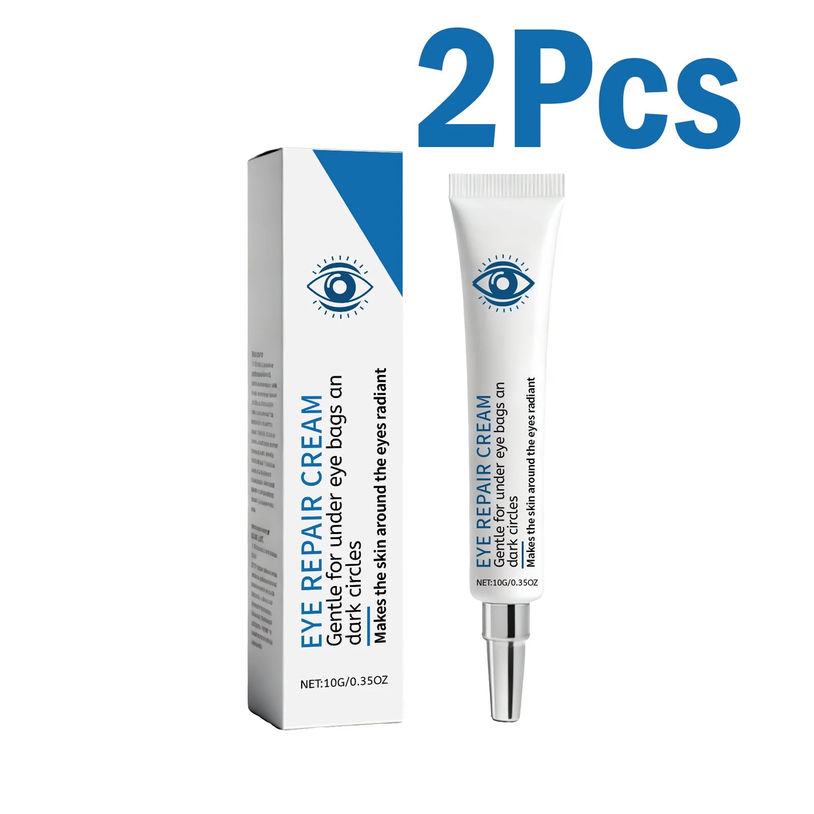 Caffeine Eye Cream for Dark Circles & Puffiness Anti-Aging Under Eye Treatment Cream Moisturizing Reduce Wrinkles Eye Care Zpaxo 2 x 10g Boxed