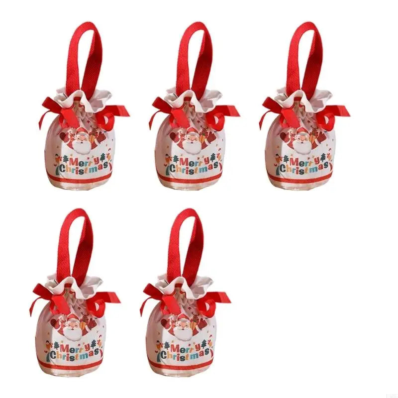 Seasonal Decorative Fabric Sacks Carry Handle Festival Ornament
