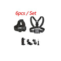 6 In 1 Action Camera Accessories Set Head Strap Chest Strap Mount Phone Holder For GoPro/Insta360 Sjcam Osmo Akaso Smartphones Zpaxo 6pcs set