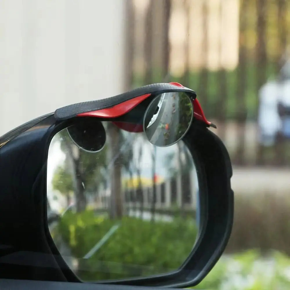 360 Degree Adjustable Car Mirror Wide Angle Frameless Convex Side Zpaxo