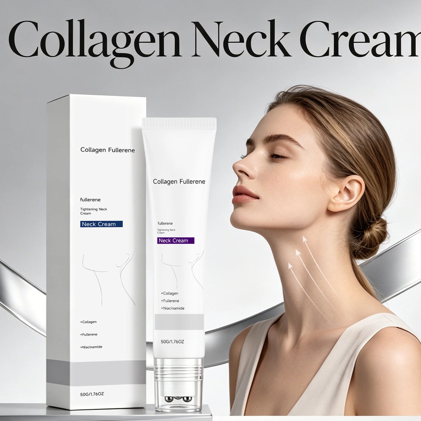 Collagen Neck Cream – Firming, Lifting & Wrinkle Reduction Neck Firming Cream Zpaxo