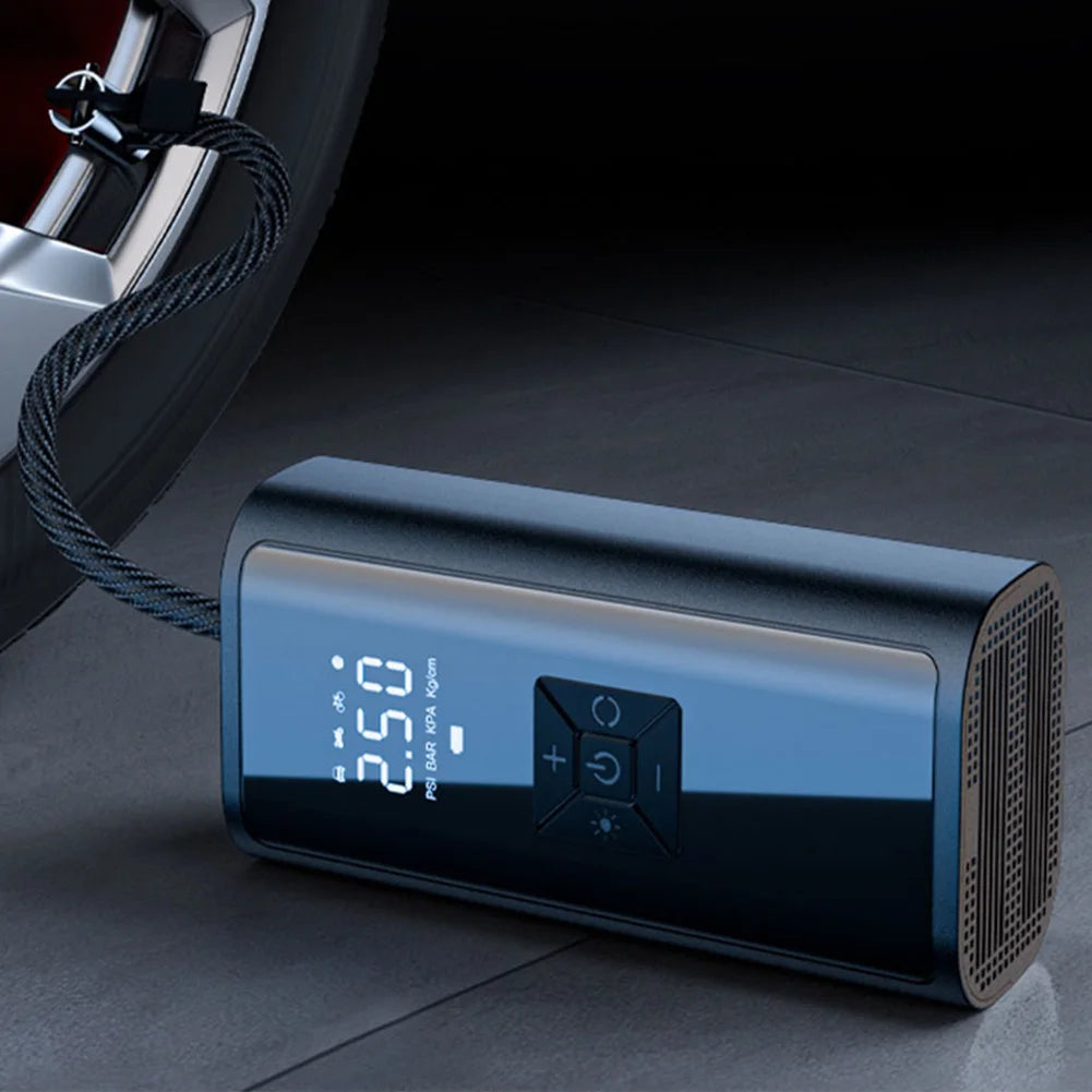 150PSI Portable Car Inflator Pump LCD Display Bicycle Air Compressor