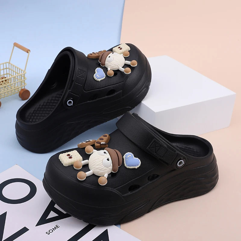 Platform Slippers Summer Women's Sandals Ladies Outdoor Clogs Thick