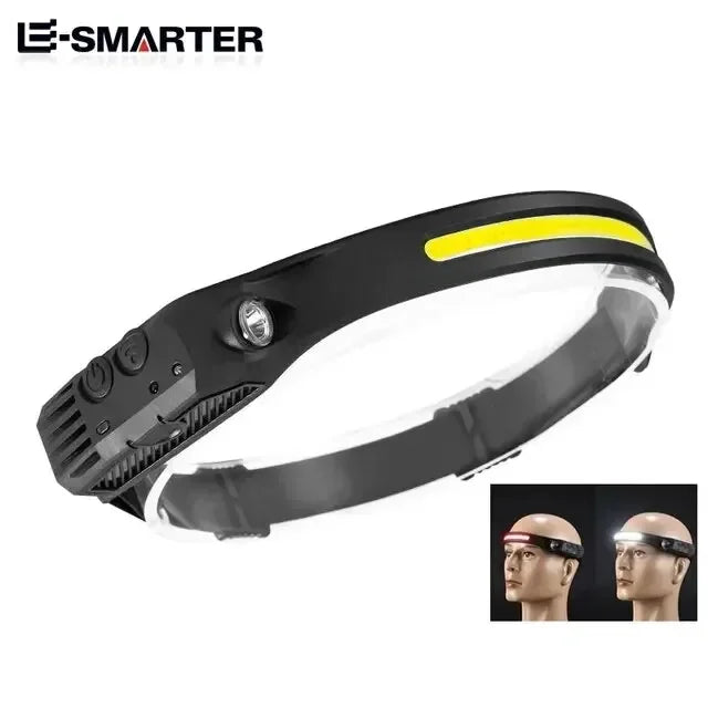 ESMARTER LED Headlamp – USB-C Rechargeable COB Head Torch
