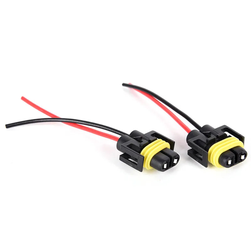 New 2Pcs H8/H9/H11 Wiring Harness Socket Car Wire Connector Cable Plug Adapter for Foglight Head Light Lamp Bulb Light Zpaxo 2pcs