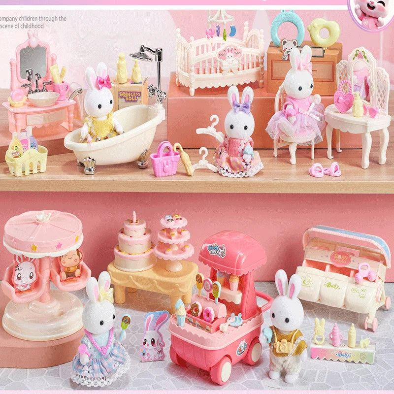 Little Rabbit Bedroom Kitchen Outdoor Gameslovely Scene Play Toys