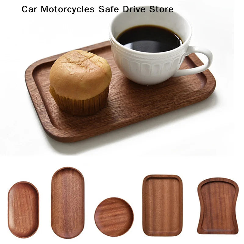 Wooden Tray Whole Walnut No Splicing Serving Board Natural Cut Trays