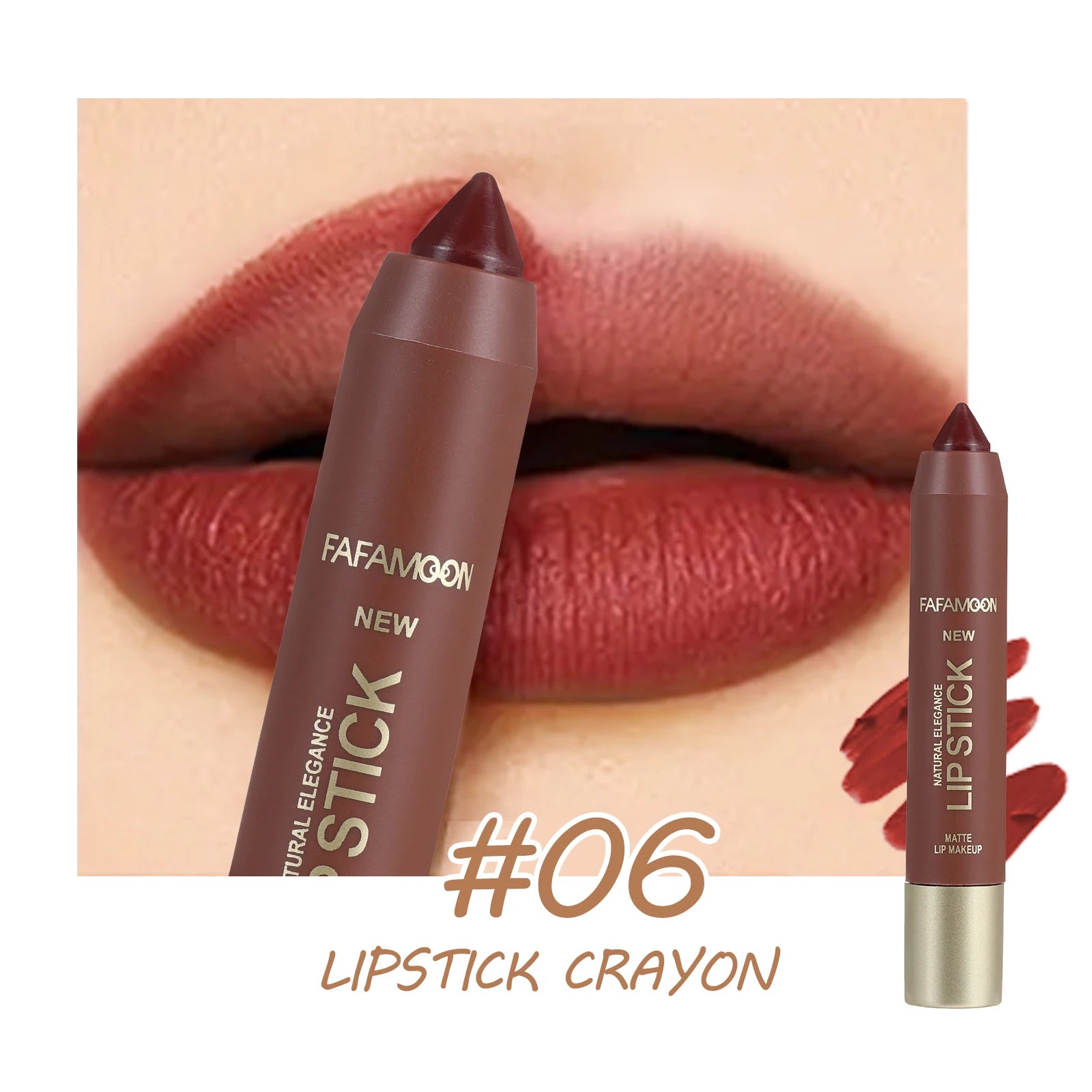 Lipliner Durable Waterproof Easy Slippery Suitable All Skin Types Zpaxo FA2521-06