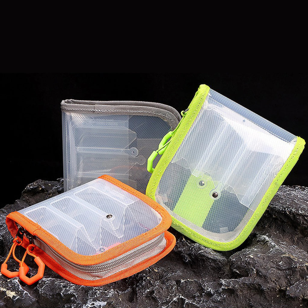 Wooden Shrimp Package Lure Bait Bag 6 Grid Fishing Tackle Waterproof